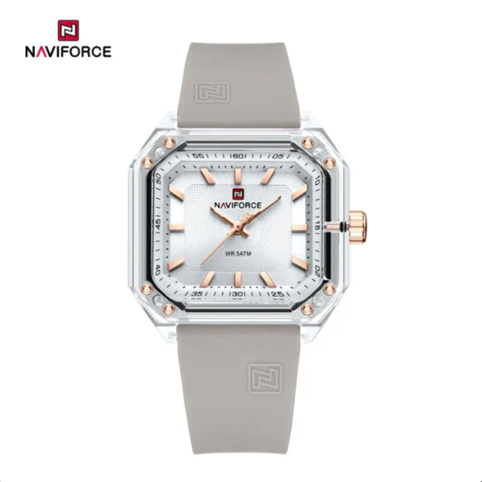 Naviforce 7106 For Women – White Gray